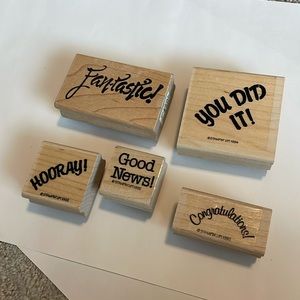 Teacher Stamps, Grading Rubber Stamps, Fantastic, You Did it!, Hooray stamps